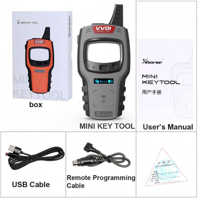 Xhorse VVDI Mini Key Tool | Programmatore telecomandi e transponder (versione globale con cavo aggiornato)