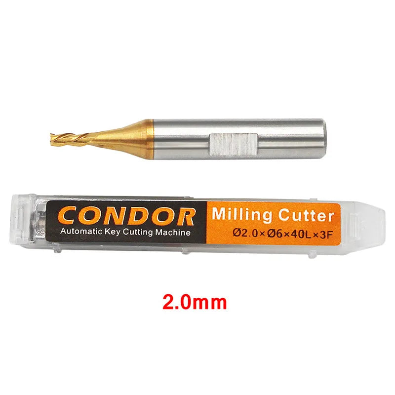 Xhorse Condor – Frese da intaglio da 1.0 mm, 1.5 mm, 2.0 mm, 2.5 mm per macchine tagliachiavi XC-Mini Plus, XC-007, Dolphin XP-005 e XP-007