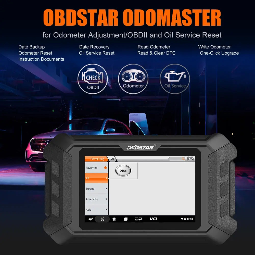 OBDSTAR OdoMaster – Strumento di calibrazione contachilometri (ODO) via OBDII con funzioni speciali e adattatore FCA gratuito incluso!