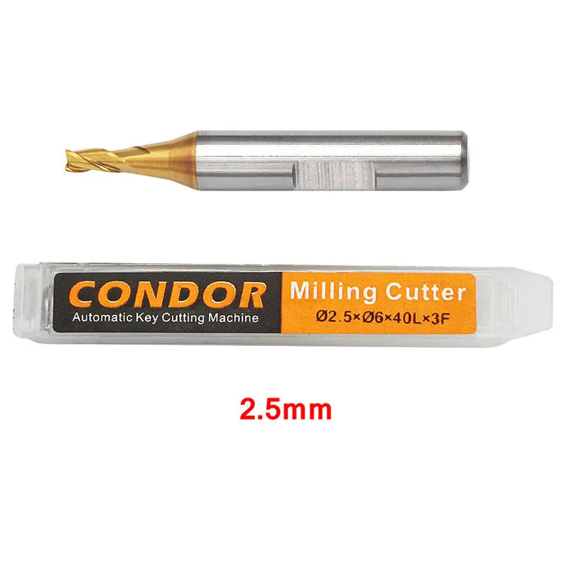 Xhorse Condor – Frese da intaglio da 1.0 mm, 1.5 mm, 2.0 mm, 2.5 mm per macchine tagliachiavi XC-Mini Plus, XC-007, Dolphin XP-005 e XP-007