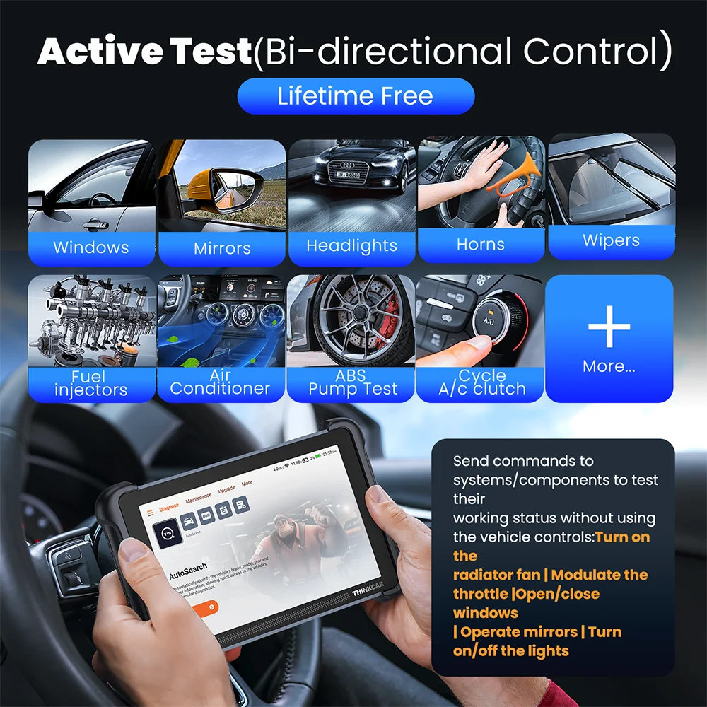 Thinkcar Thinkscan 689BT | Strumento Diagnostico OBD2 Professionale con CANFD, DOIP, 34 reset, codifica ECU e controllo bidirezionale