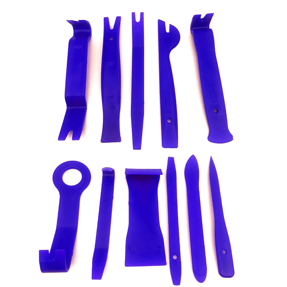 Set di strumenti di smontaggio plastiche auto e moto in plastica ABS di grande resistenza | Kit da 43 pezzi