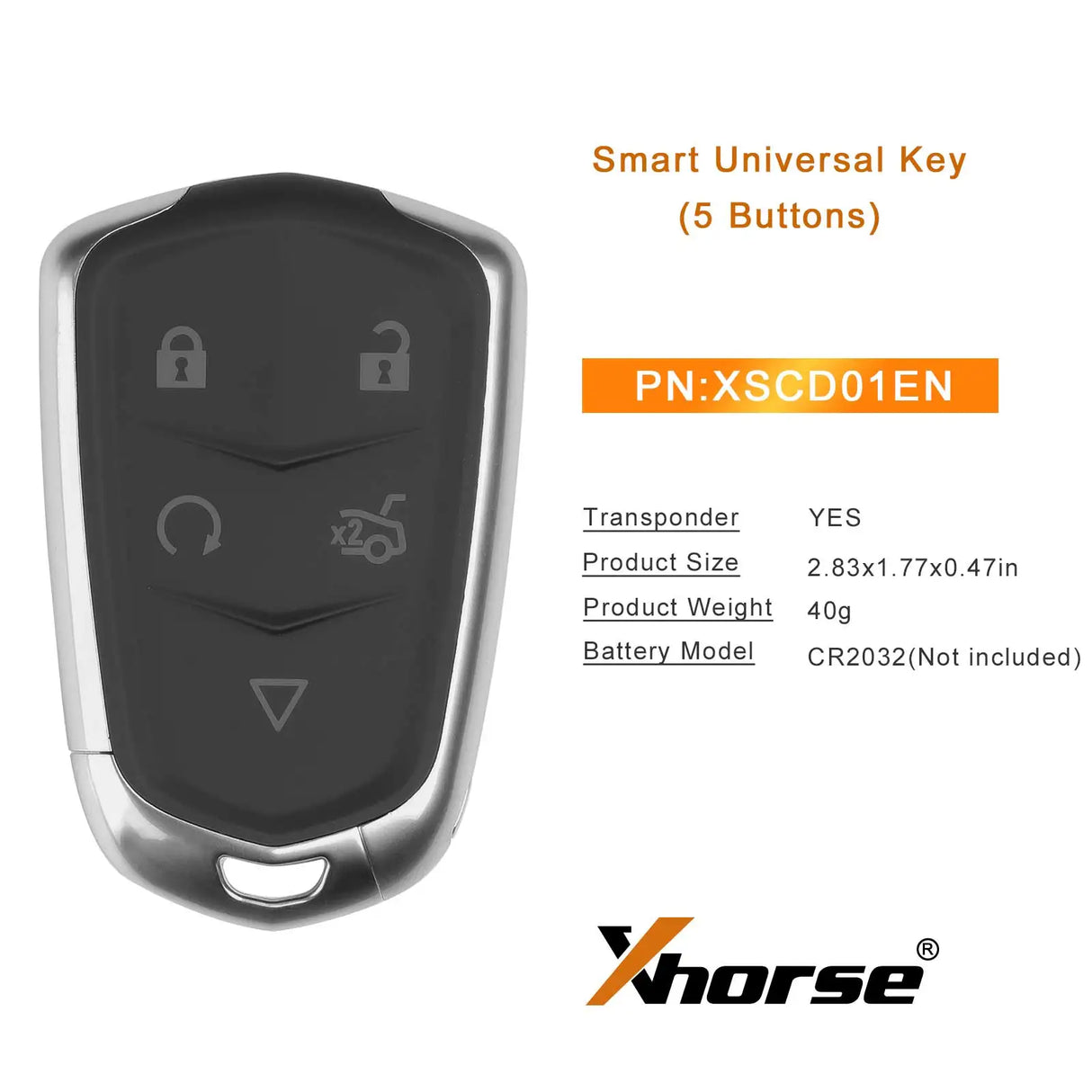 Xhorse serie XS | Smart key universali versioni XSKFF0EN, XSKFF1EN, XSCL01EN, XSCD01EN, XSDFX1EN, XM38, XSFO02EN | Versione inglese