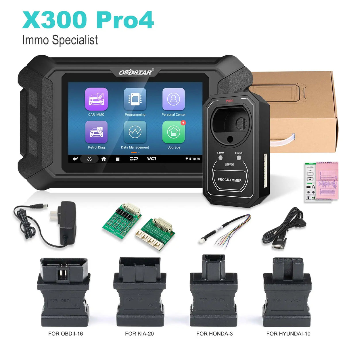 OBDSTAR X300 Pro4 Key Master 5 – Programmatore automatico full system con IMMO completo, stesse funzioni IMMO di X300 DP Plus