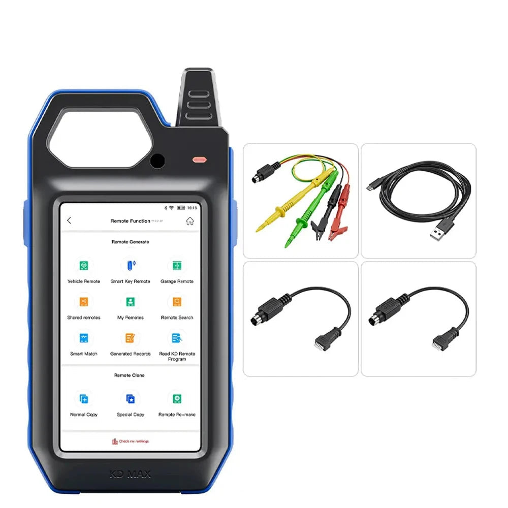 KeyDIY KD Max – Programmatore chiavi multifunzionale con sistema Android, WiFi e Bluetooth, generazione e clonazione transponder e remote (ID48 96 bit)