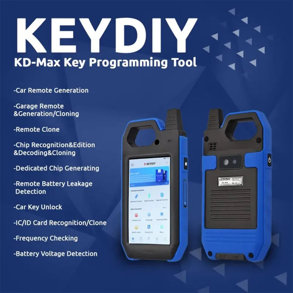 KeyDIY KD Max – Programmatore chiavi multifunzionale con sistema Android, WiFi e Bluetooth, generazione e clonazione transponder e remote (ID48 96 bit)