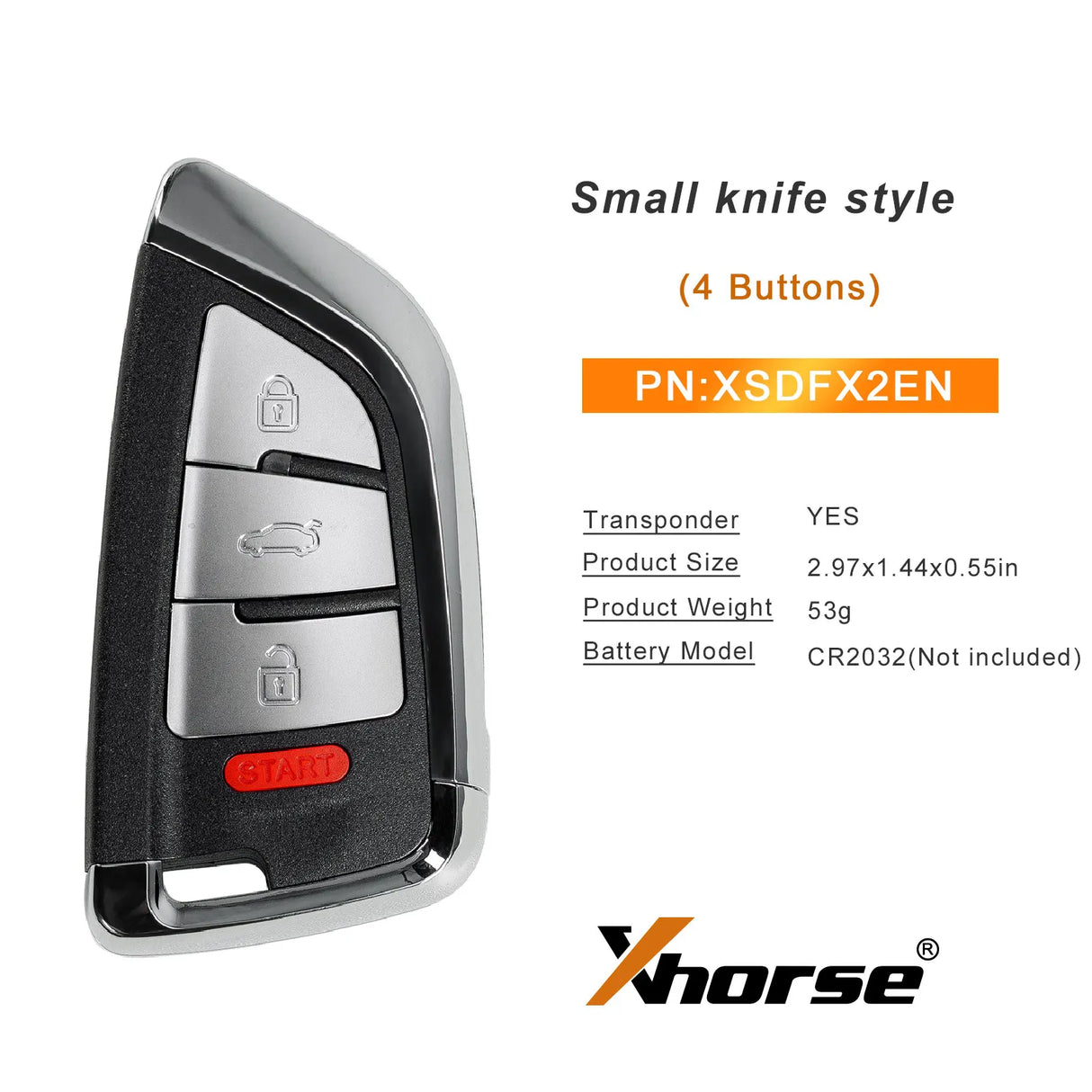 Xhorse serie XS | Smart key universali versioni XSKFF0EN, XSKFF1EN, XSCL01EN, XSCD01EN, XSDFX1EN, XM38, XSFO02EN | Versione inglese
