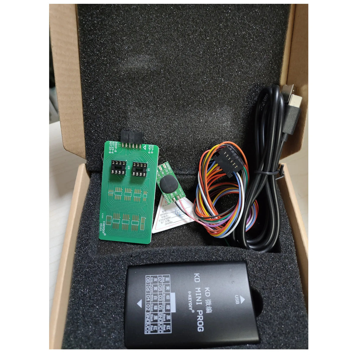 Keydiy KD Prog Mini – Nuovo modulo per lettura dati cruscotto / adattatore C2 per VW MQB, supporta “all key lost”, compatibile con KD Mate