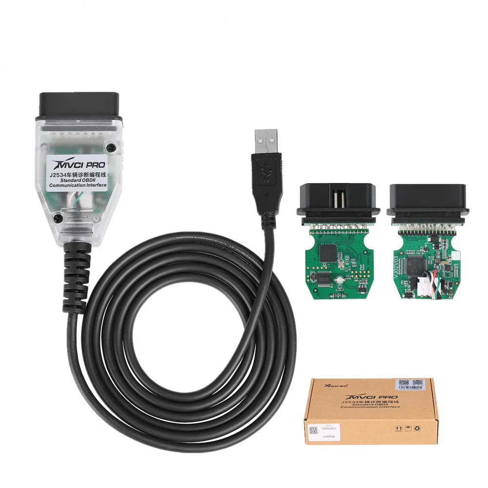 Xhorse XDMVJ0 MVCI PRO J2534 Cavo di programmazione diagnostica per veicoli con supporto D-PDU e J2534