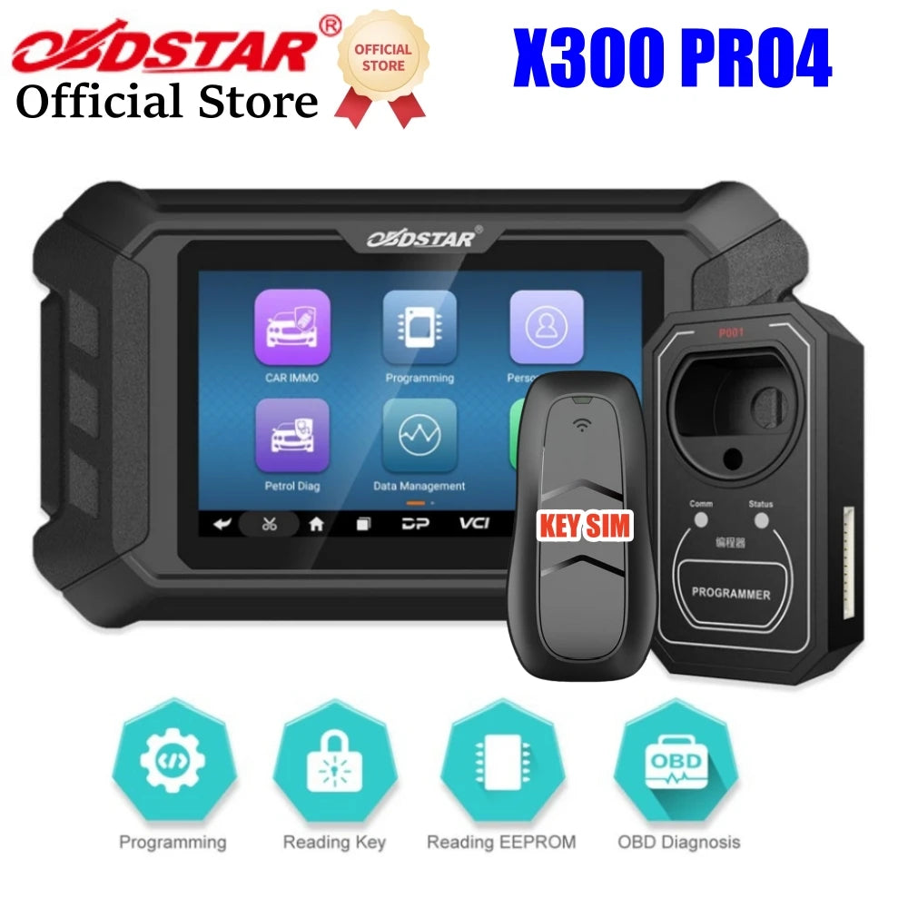 OBDSTAR X300 Pro4 Key Master 5 – Programmatore automatico full system con IMMO completo, stesse funzioni IMMO di X300 DP Plus