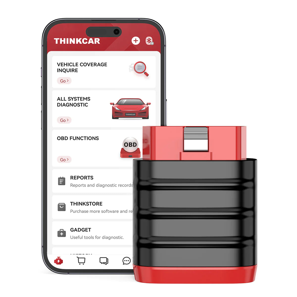 THINKCAR Thinkdiag Mini Bluetooth OBD2 Scanner | Strumento diagnostico per auto lettura del codice di guasto