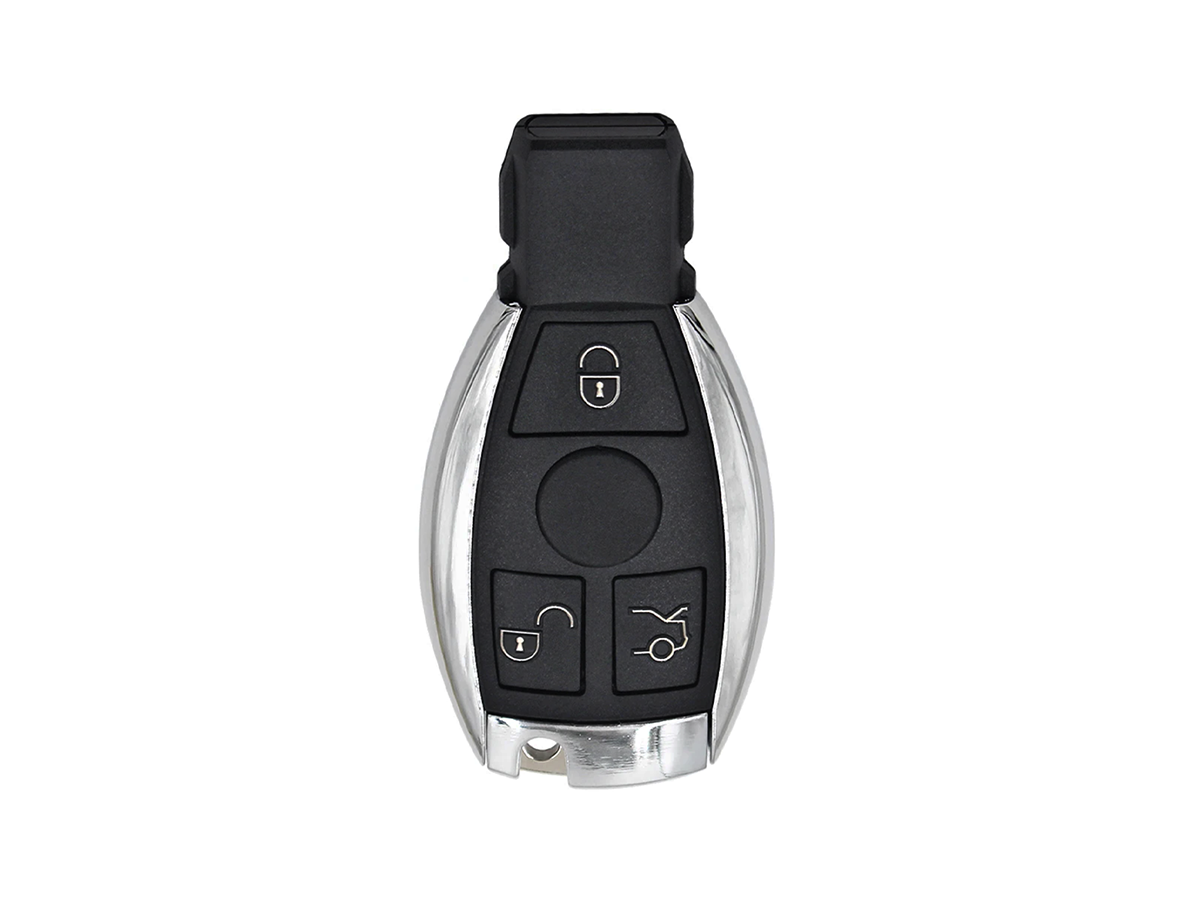 Chiave auto compatibile Mercedes-Benz Classe A, B, C, CL, CLK, CLS, E, G, GL, M, R, S, SL, SLK, Sprinter, Viano, Vito | Lama HU64 | 3 tasti | 433Mhz