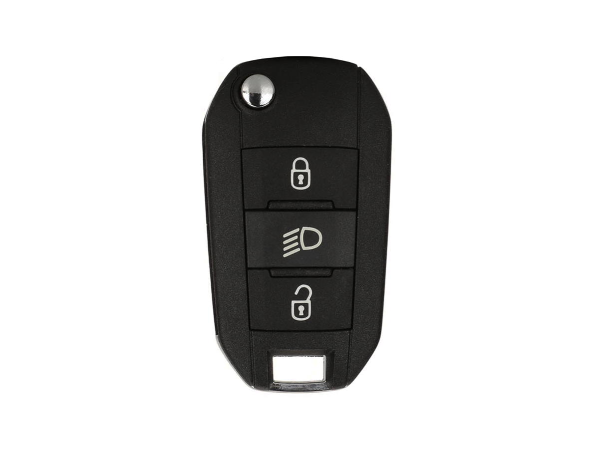 Chiave auto compatibile Peugeot 208, 2008, 301, 308, 3008, 408, 508, 5008, 807, Expert, Partner | Lama HU83 | 3 tasti | 433Mhz