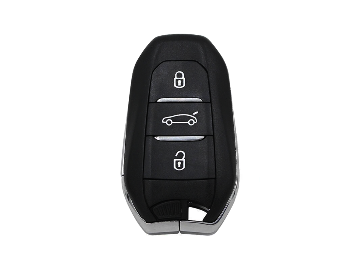 Chiave auto compatibile Peugeot 208, 2008, 308, 3008, 508, 5008, Expert, Partner | Lama HU78 | 3 tasti | Keyless | 433Mhz