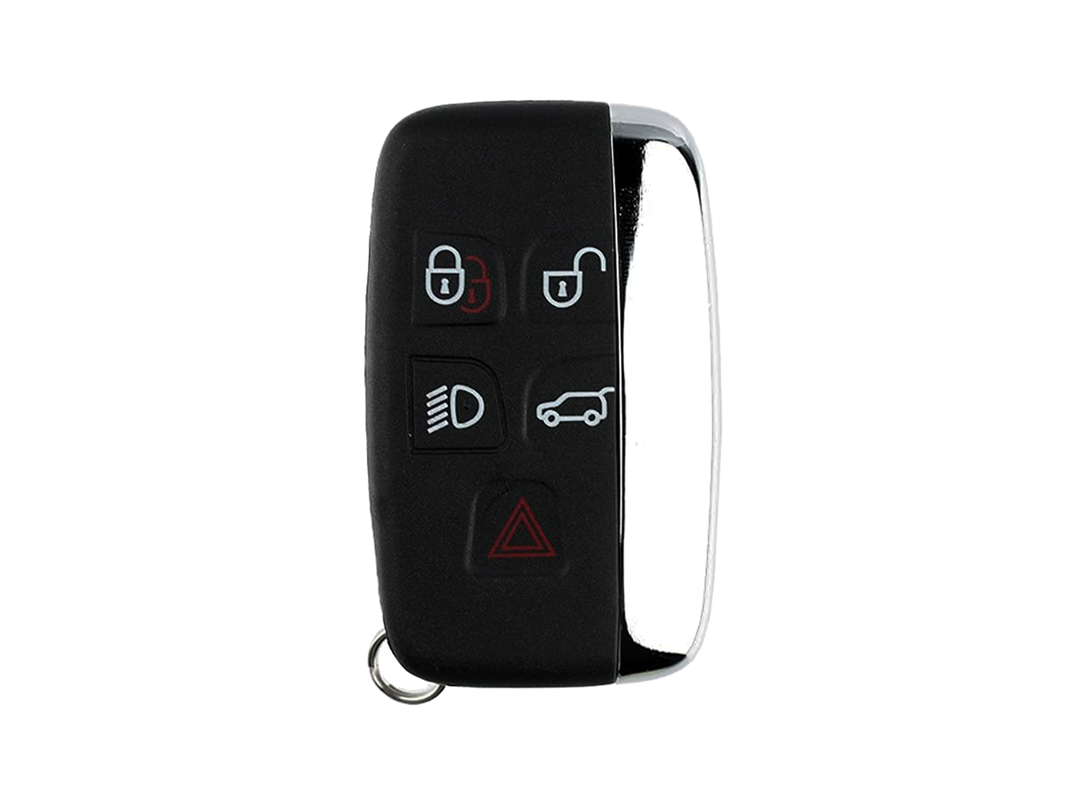 Chiave auto compatibile Range Rover Sport, Range Rover Evoque, Discovery - Jaguar 4, XF, XJ, XK, F-Type | 5 tasti | Keyless | 433Mhz