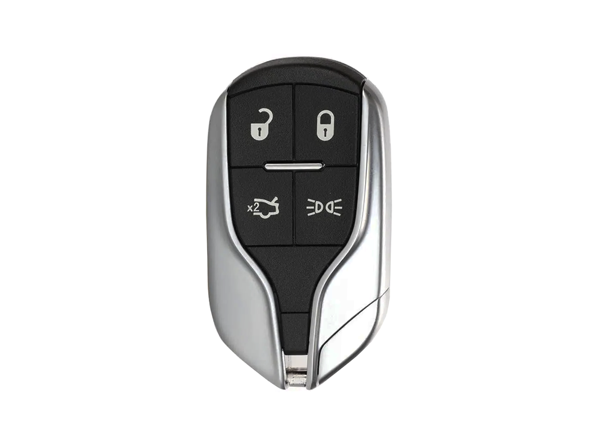 Chiave auto compatibile Maserati Ghibli, Levante, Quattroporte | Lama CY24 | 4 tasti | 433Mhz
