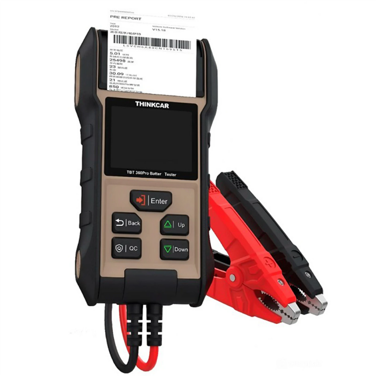Tester batteria Thinkcar TBT 360 PRO | Analisi vita batteria veicoli | Schermo da 2.8 pollici | Stampa report