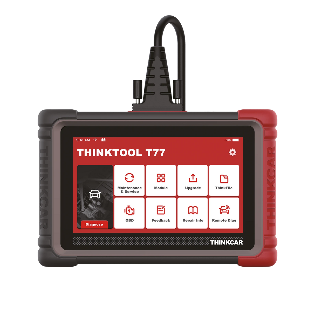 Strumento per la diagnosi auto Thinkcar Thinktool T77 | Schermo 7 pollici | Processore Quad Core
