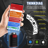 Thinkcar Thinkdiag versione 2025 – Scanner OBD2 diagnostico auto, codifica ECU, test attivi, 16 reset, oltre 115 marchi supportati + 1 anno software gratuito