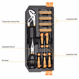 Set di attrezzi professionali DEKO da 198 pezzi | Kit per appassionati di riparazione auto con cricchetto, cacciaviti, chiavi bussole con pratica valigetta rigida