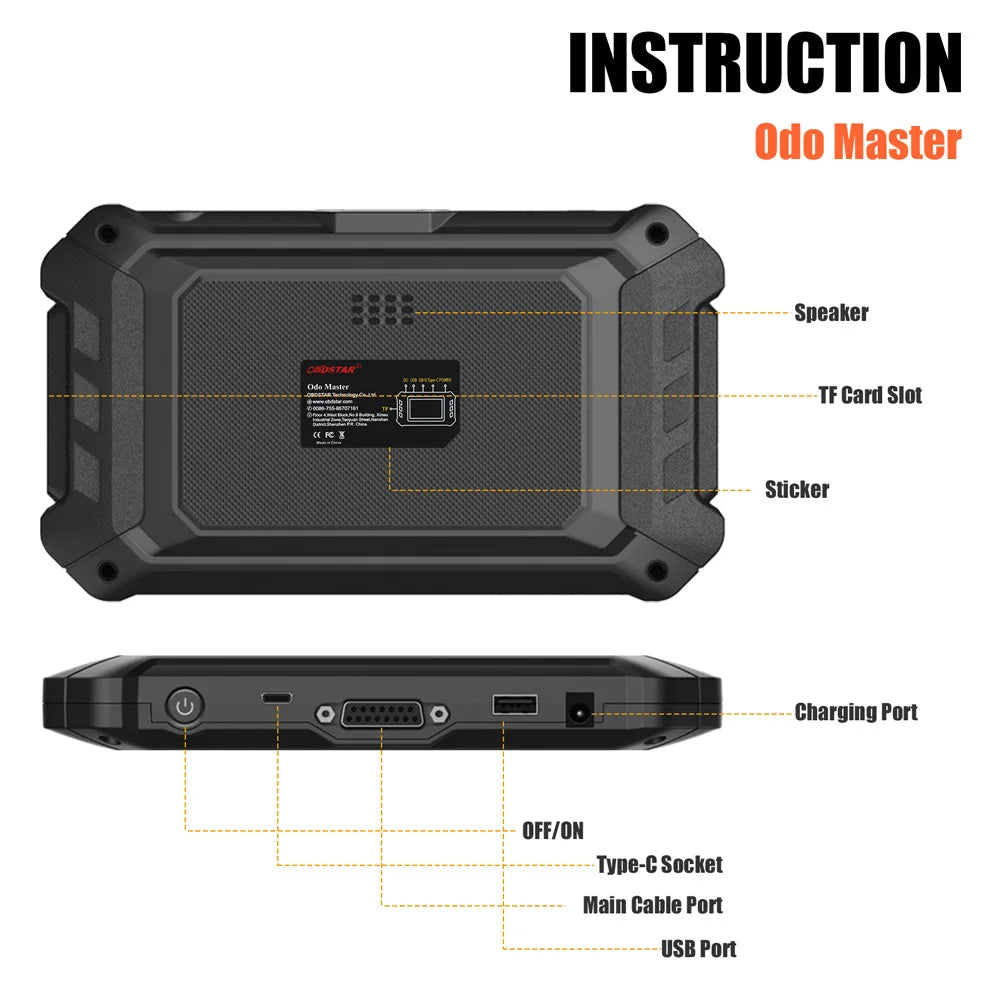 OBDSTAR OdoMaster – Strumento di calibrazione contachilometri (ODO) via OBDII con funzioni speciali e adattatore FCA gratuito incluso!