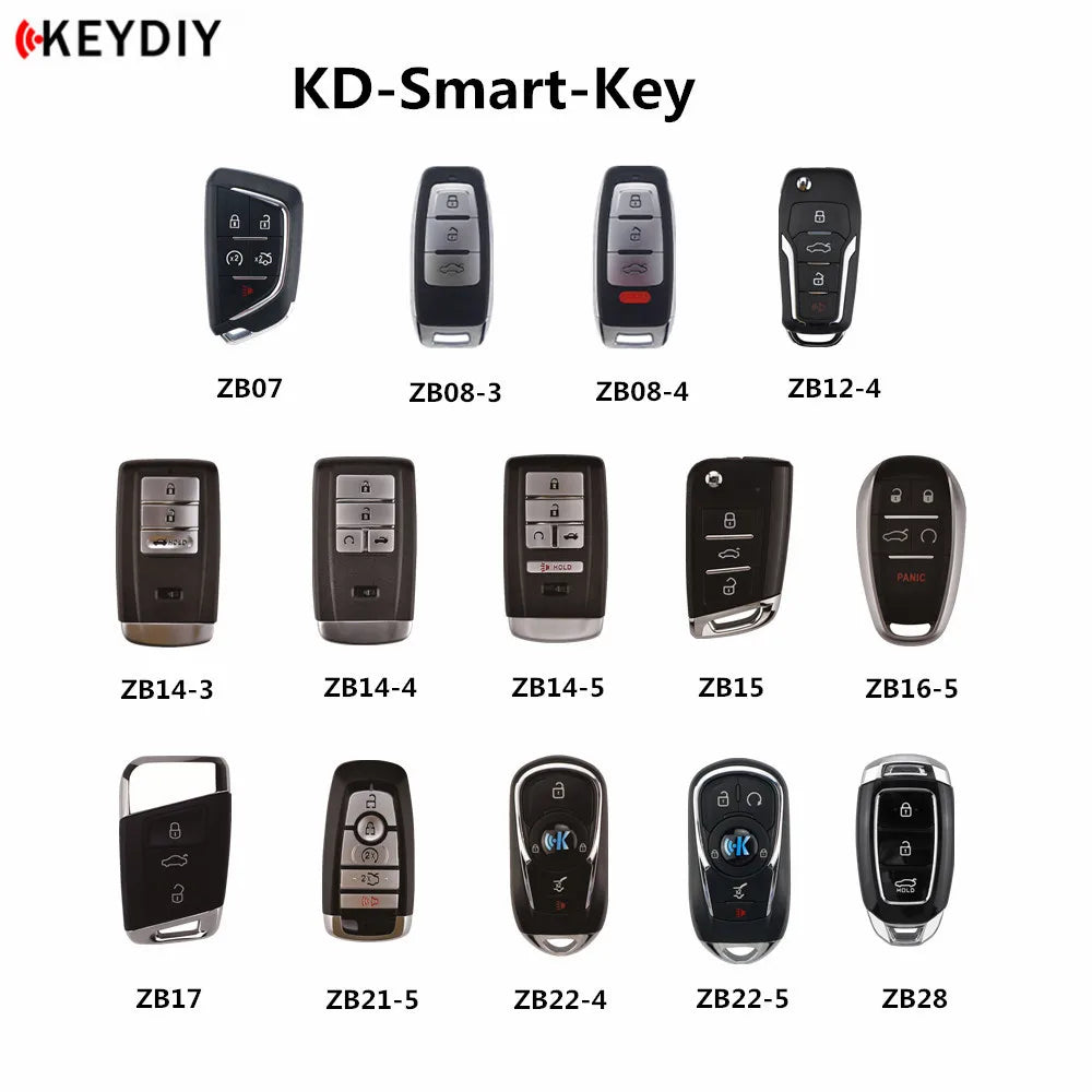 KEYDIY KD Chiavi auto intelligenti ZB ZB01/02/03/04/05/06/08/10/11/12/15/16/17/21/22/24/27/28/29/31/32/33/34/41 per Programmatore X2/MAX