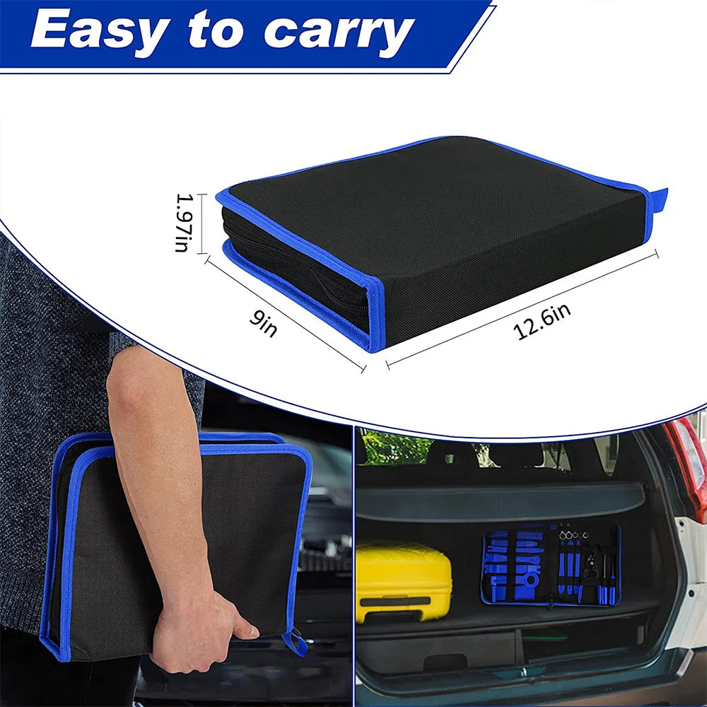 Set di strumenti di smontaggio plastiche auto e moto in plastica ABS di grande resistenza | Kit da 43 pezzi