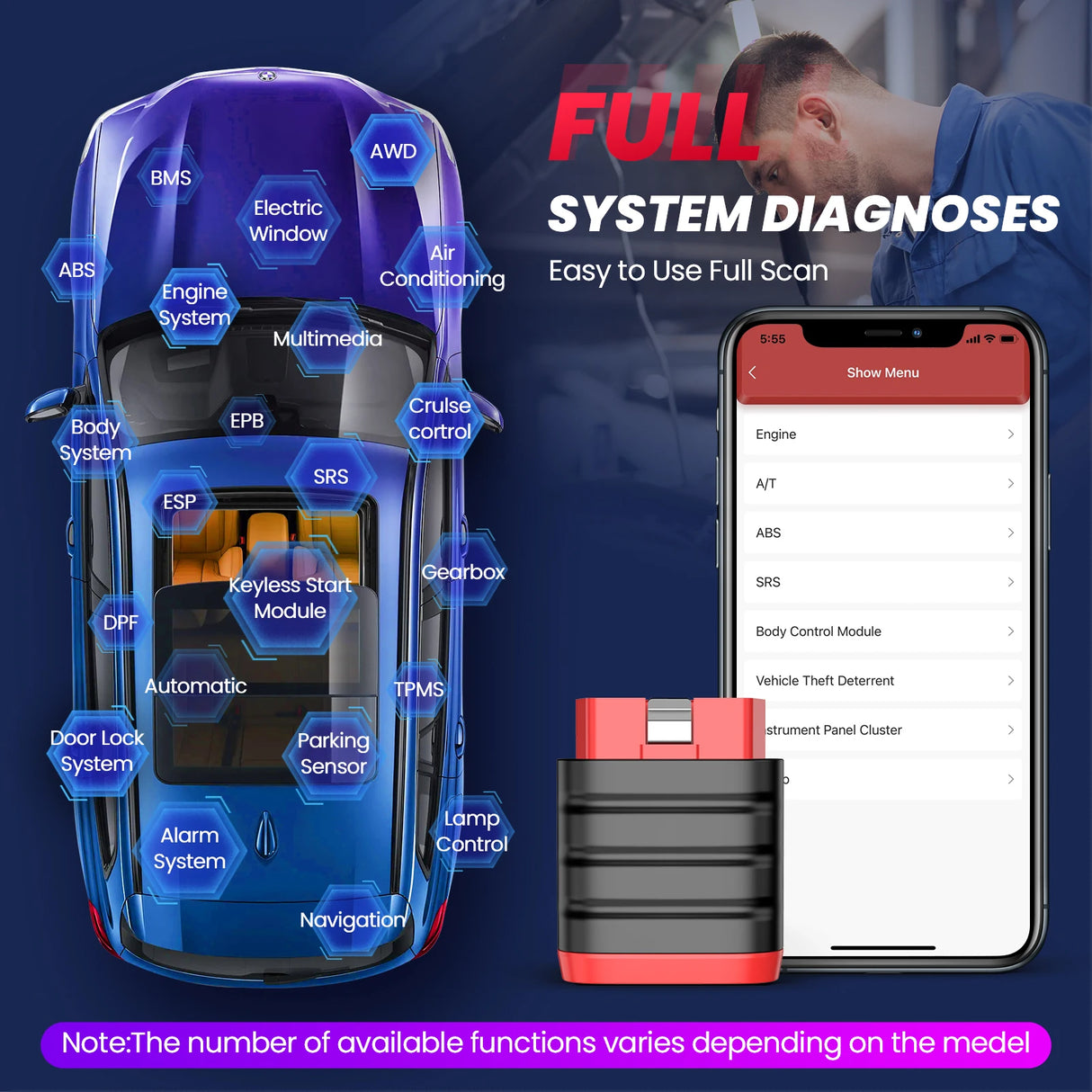 THINKCAR Thinkdiag Mini Bluetooth OBD2 Scanner | Strumento diagnostico per auto lettura del codice di guasto