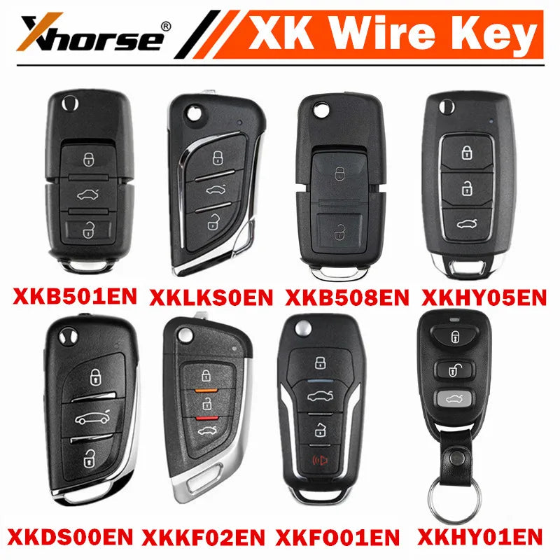 Xhorse XK chiave a distanza XKB520EN, XKB501EN, XKLKS0EN, XKDS00EN, XKFO01EN, XKB508EN, XKHY01EN, XKHY05EN per strumenti VVDI2