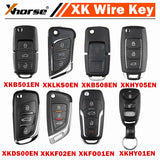 Xhorse XK chiave a distanza XKB520EN, XKB501EN, XKLKS0EN, XKDS00EN, XKFO01EN, XKB508EN, XKHY01EN, XKHY05EN per strumenti VVDI2