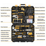 Set di attrezzi professionali DEKO da 198 pezzi | Kit per appassionati di riparazione auto con cricchetto, cacciaviti, chiavi bussole con pratica valigetta rigida