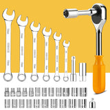 Set di attrezzi da 228 pezzi DEKO – Chiavi a tubo e strumenti di riparazione automatica in valigetta rigida