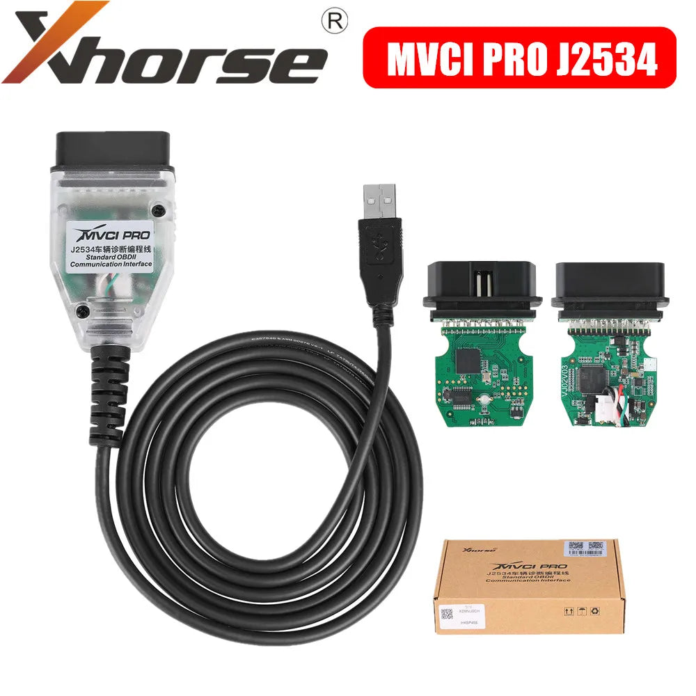 Xhorse XDMVJ0 MVCI PRO J2534 Cavo di programmazione diagnostica per veicoli con supporto D-PDU e J2534