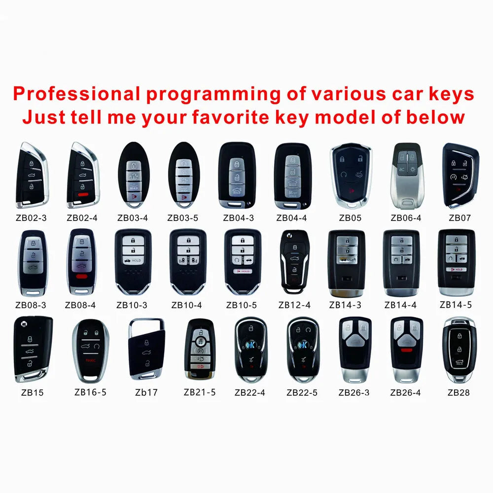 KEYDIY KD Chiavi auto intelligenti ZB ZB01/02/03/04/05/06/08/10/11/12/15/16/17/21/22/24/27/28/29/31/32/33/34/41 per Programmatore X2/MAX
