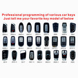 KEYDIY KD Chiavi auto intelligenti ZB ZB01/02/03/04/05/06/08/10/11/12/15/16/17/21/22/24/27/28/29/31/32/33/34/41 per Programmatore X2/MAX