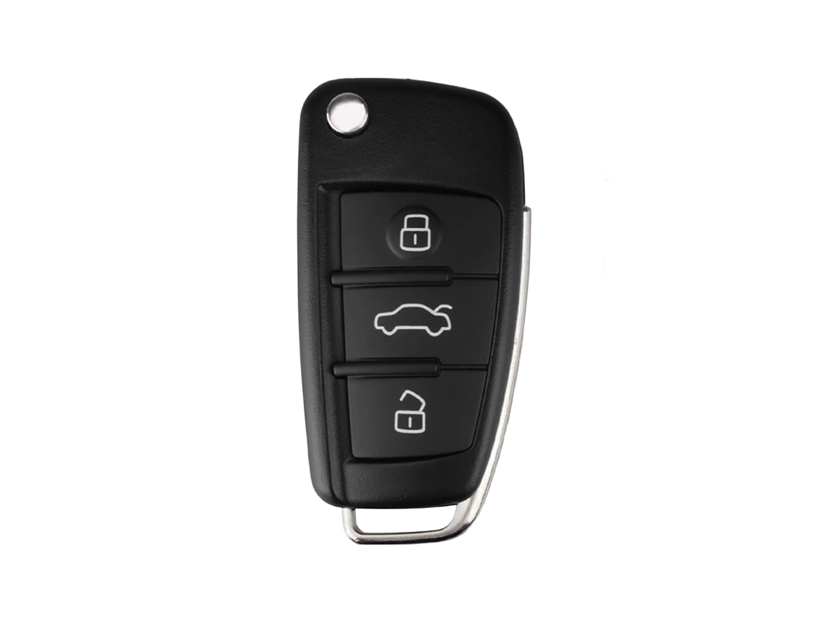 Chiave auto compatibile Audi A1, Q3, TT, R8 | Lama HU66 | 3 tasti | 433Mhz