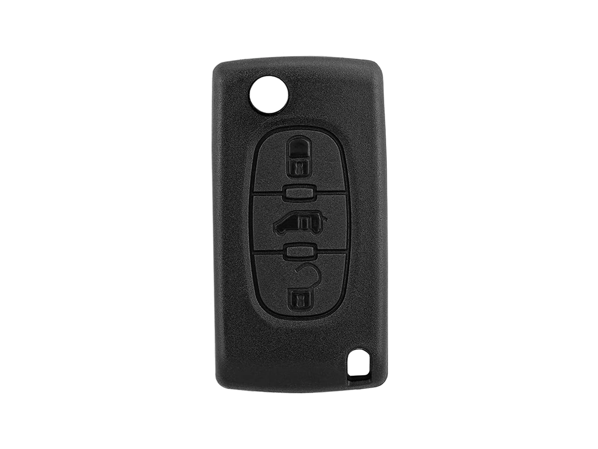 Chiave auto compatibile Citroen C3, C4 SpaceTourer, Berlingo, Dispatch, Spacetourer | Lama HU83 | 3 tasti | 433Mhz FSK