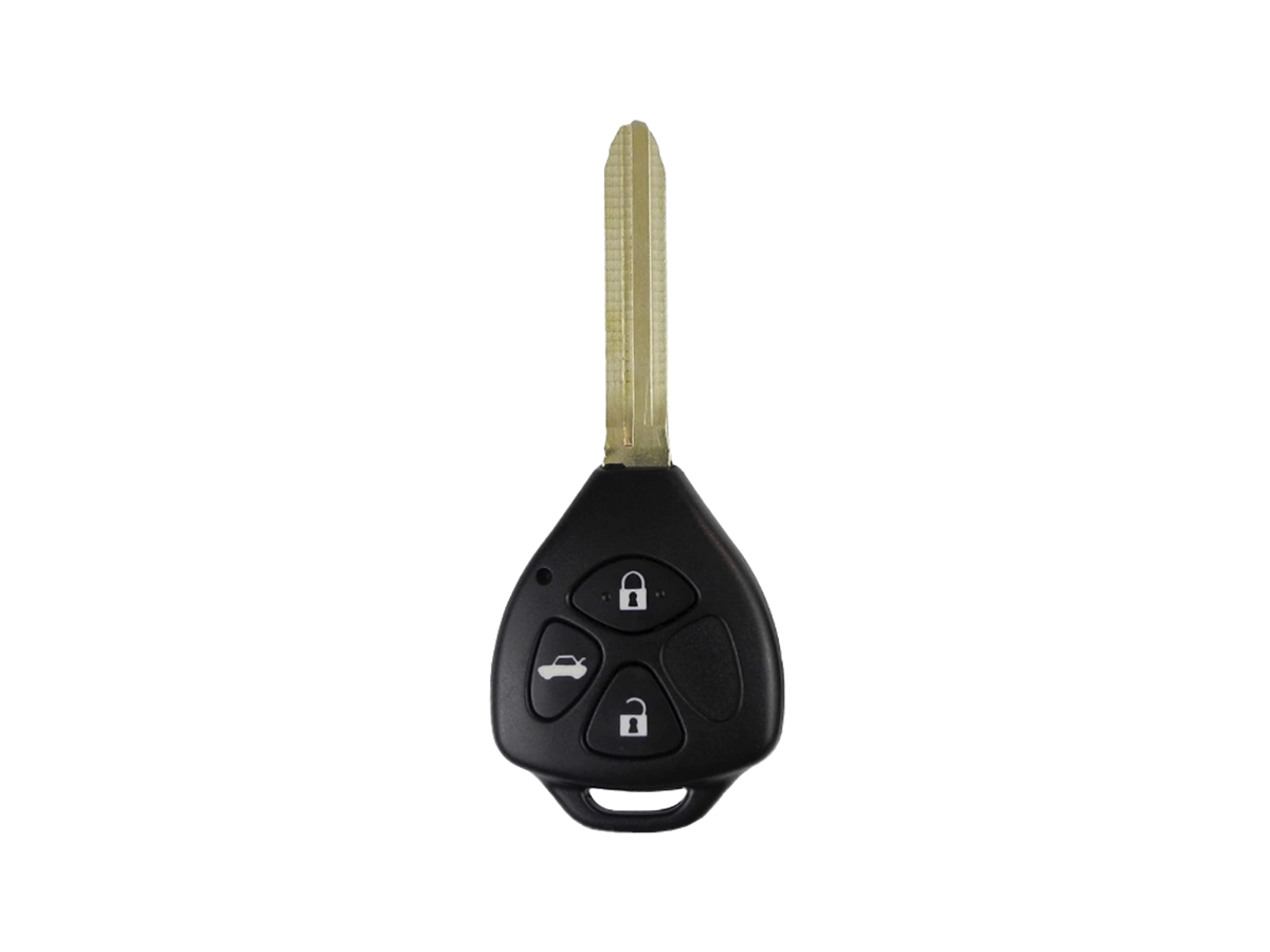 Chiave auto compatibile Toyota 4Runner, Auris, Avalon, Avensis Corolla, Highlander, Hilux, IQ, RAV4, Urban Cruiser, Yaris | Lama TOY49 | 3 tasti | Keyless | 433Mhz